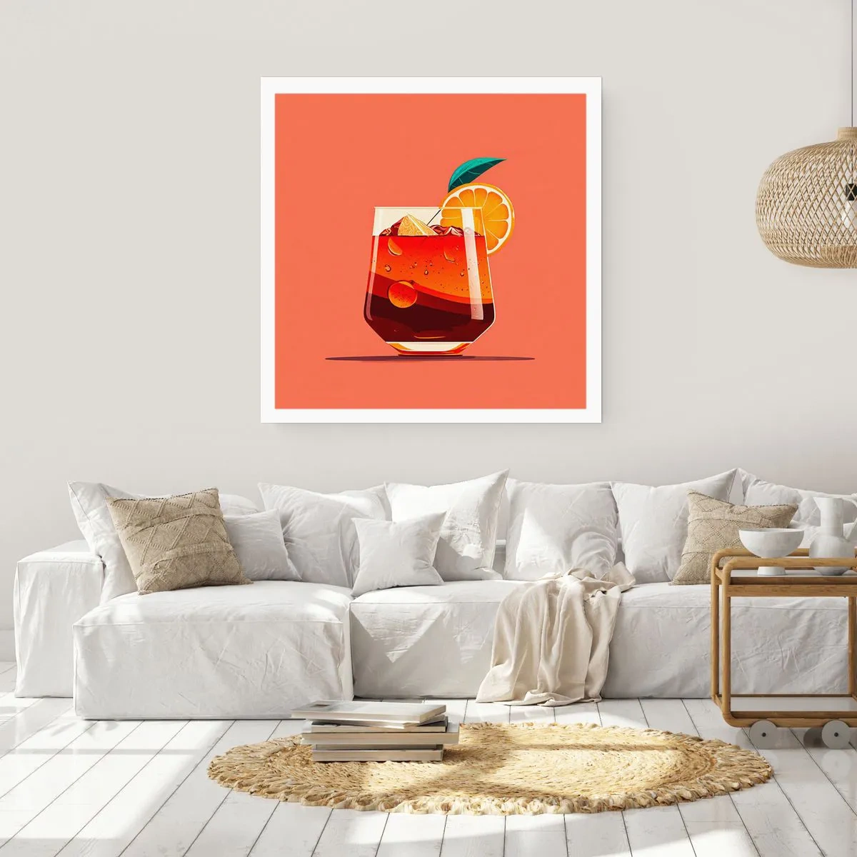 Poster - Sommerliche Erfrischung - 60x60 cm