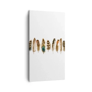 Bild auf Leinwand - Leinwandbild - Eine federleichte Variante - 45x80 cm