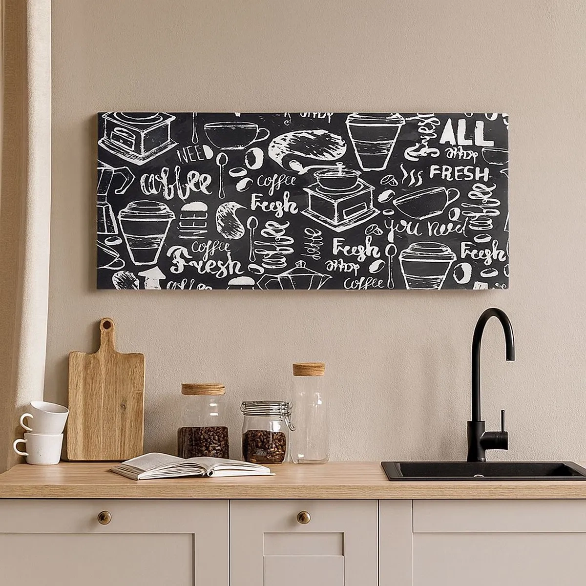 Bild auf Leinwand - Leinwandbild - Alles was Sie brauchen ist… - 100x40 cm
