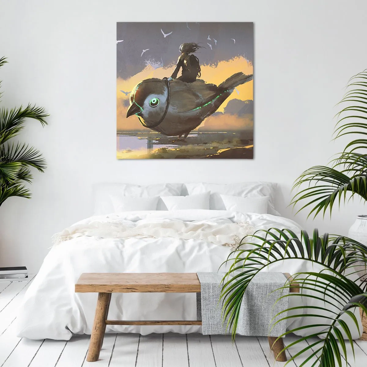 Bild auf Leinwand - Leinwandbild - Ein Stopp auf einer fantastischen Reise - 50x50 cm