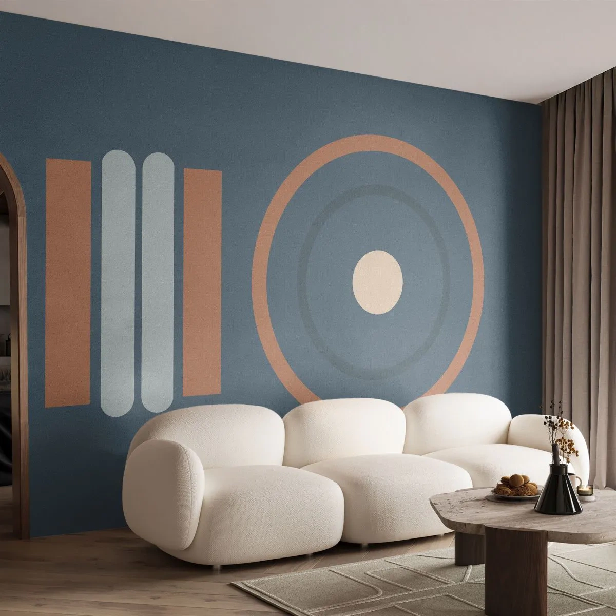 Fototapete Premium Canvas - Das Wesen der Dinge - Abstraktion, Stück, Grafik - 300x210 cm