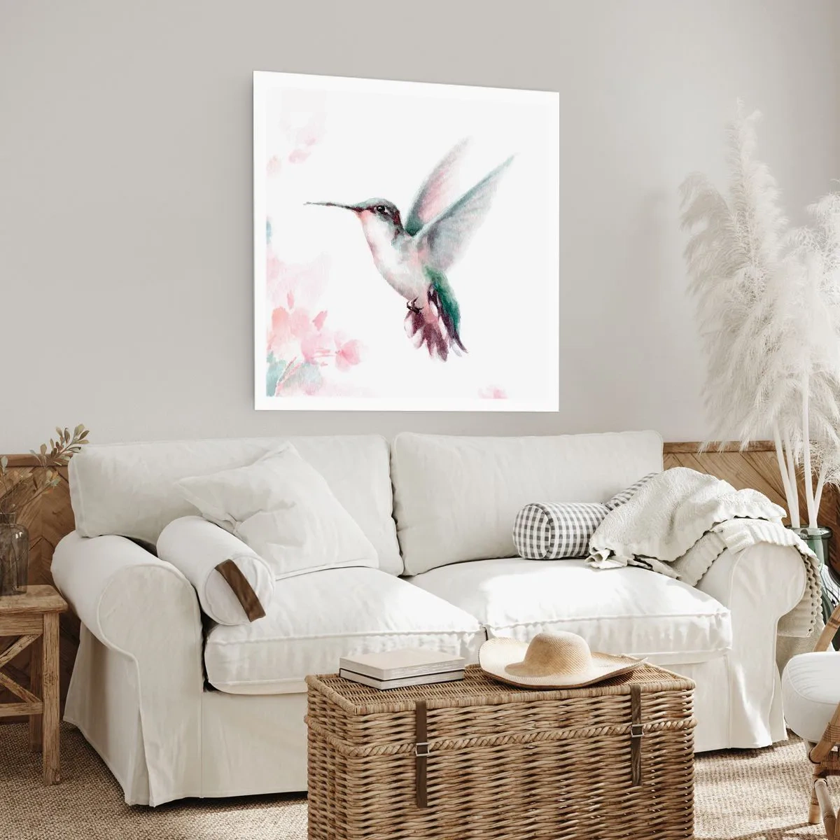 Poster - Im Flattern gehalten - 50x50 cm