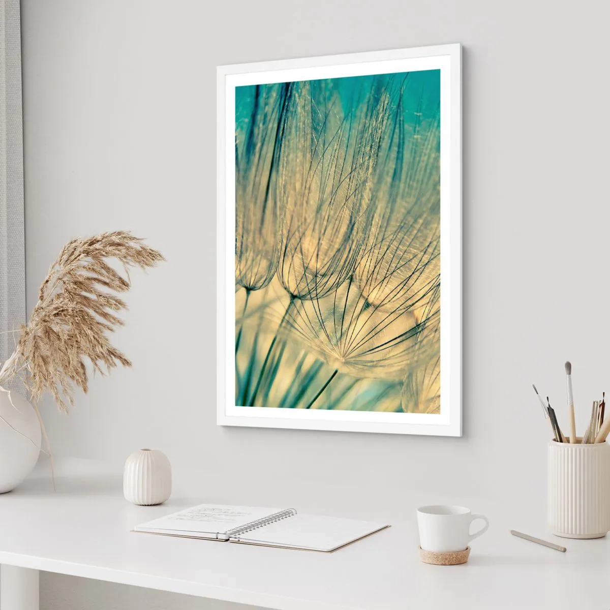 Poster in einem weißen Rahmen - In Erwartung des Windes - 70x100 cm