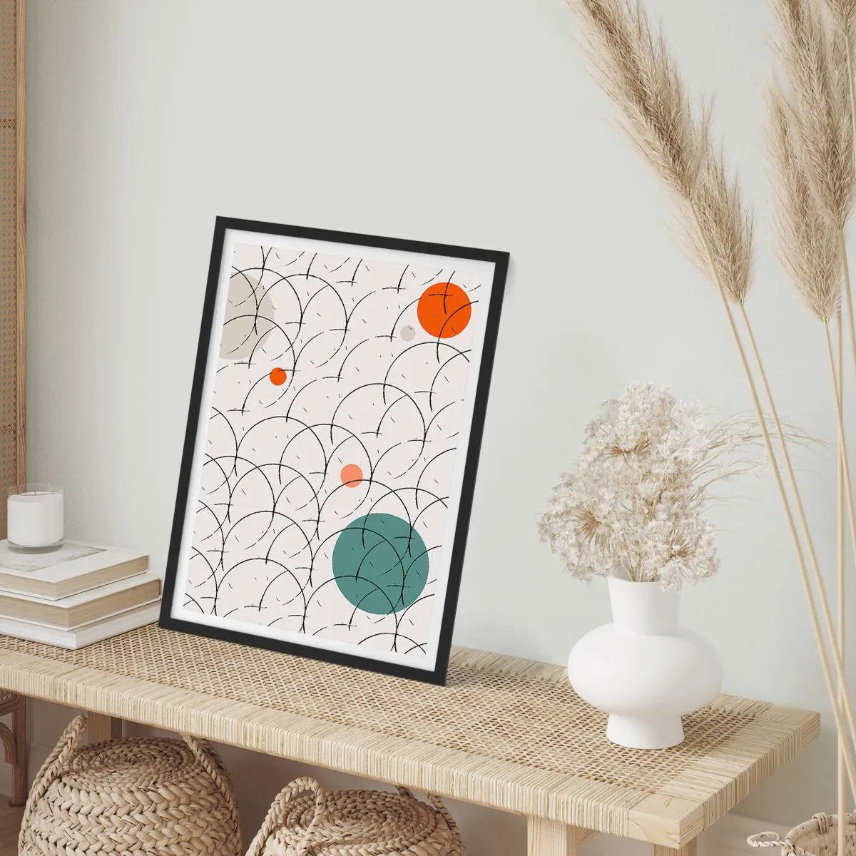 Poster in einem schwarzem Rahmen - Im Pop-Art-Geist - 40x50 cm