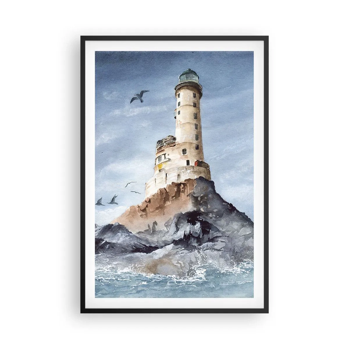 Poster in einem schwarzem Rahmen - Unbesiegbar - 61x91 cm