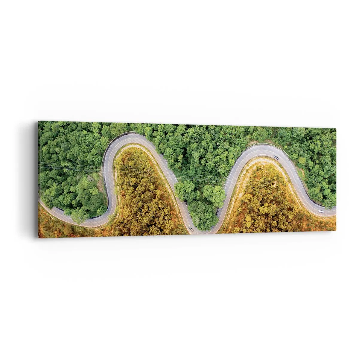 Bild auf Leinwand - Leinwandbild - Grenzen und Durchbrüche - 90x30 cm