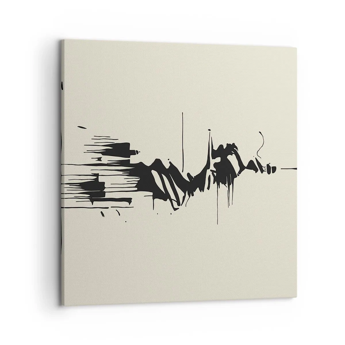 Bild auf Leinwand - Leinwandbild - Hastige Abstraktion - 50x50 cm