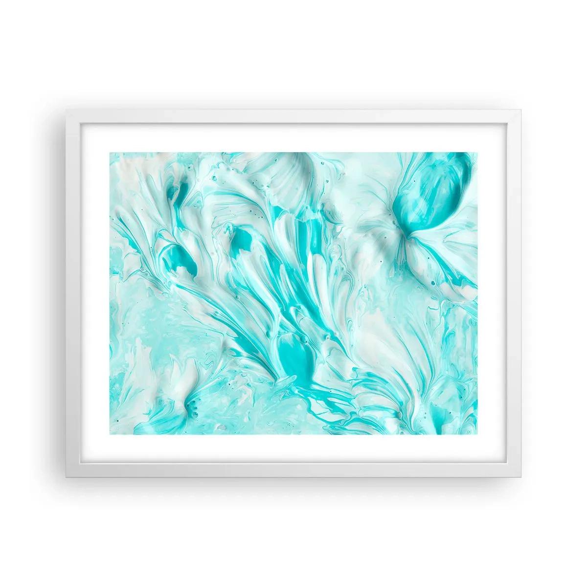 Poster in einem weißen Rahmen - Für immer zusammen - 50x40 cm