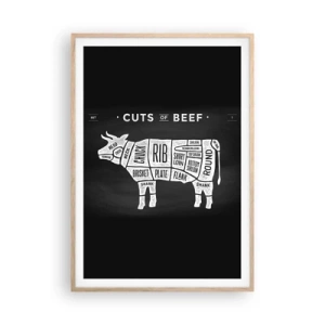 Poster in einem Rahmen aus heller Eiche - Metzger Grundierung - 70x100 cm