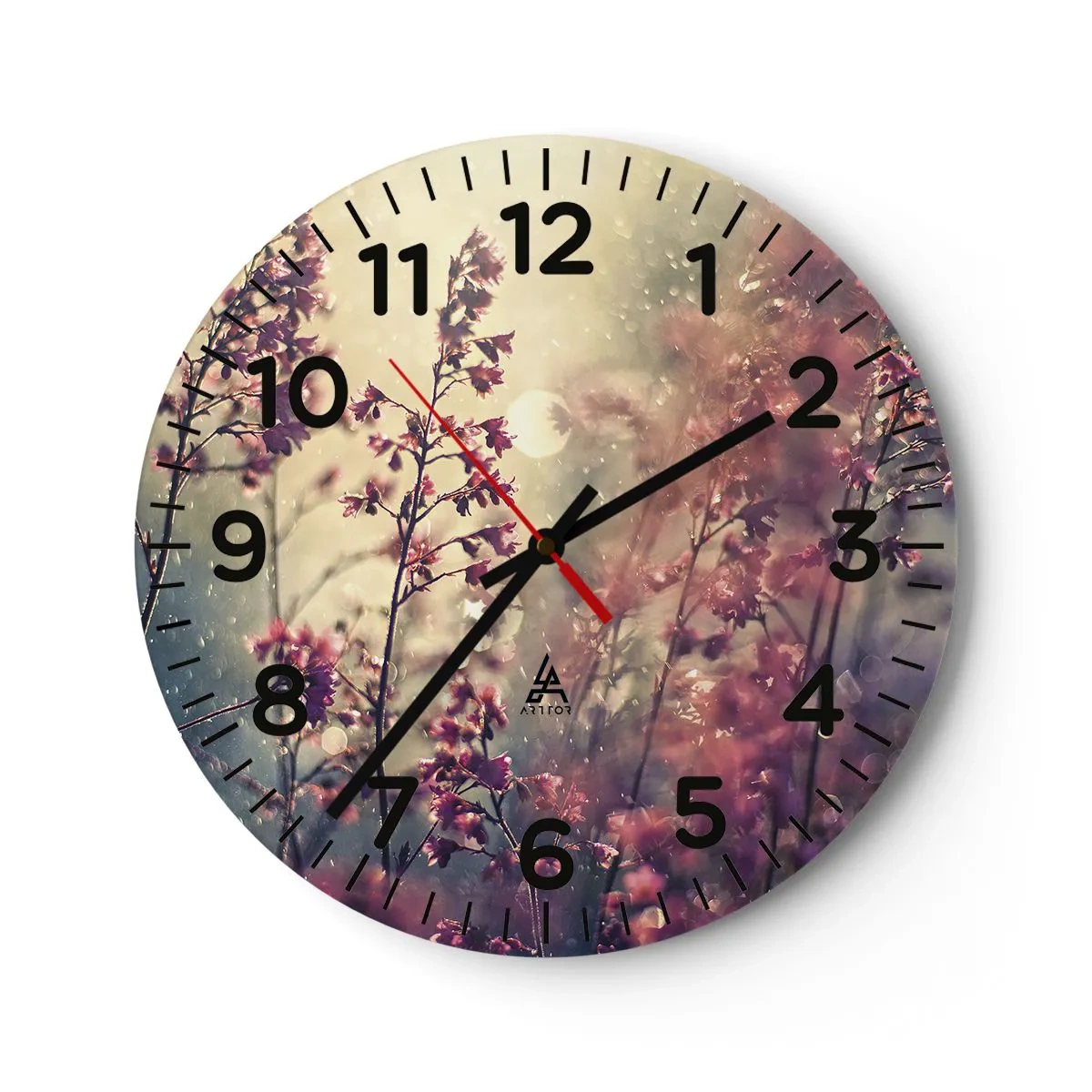 Wanduhr - Glasuhr - Geheimnisvoller Garten - 30x30 cm