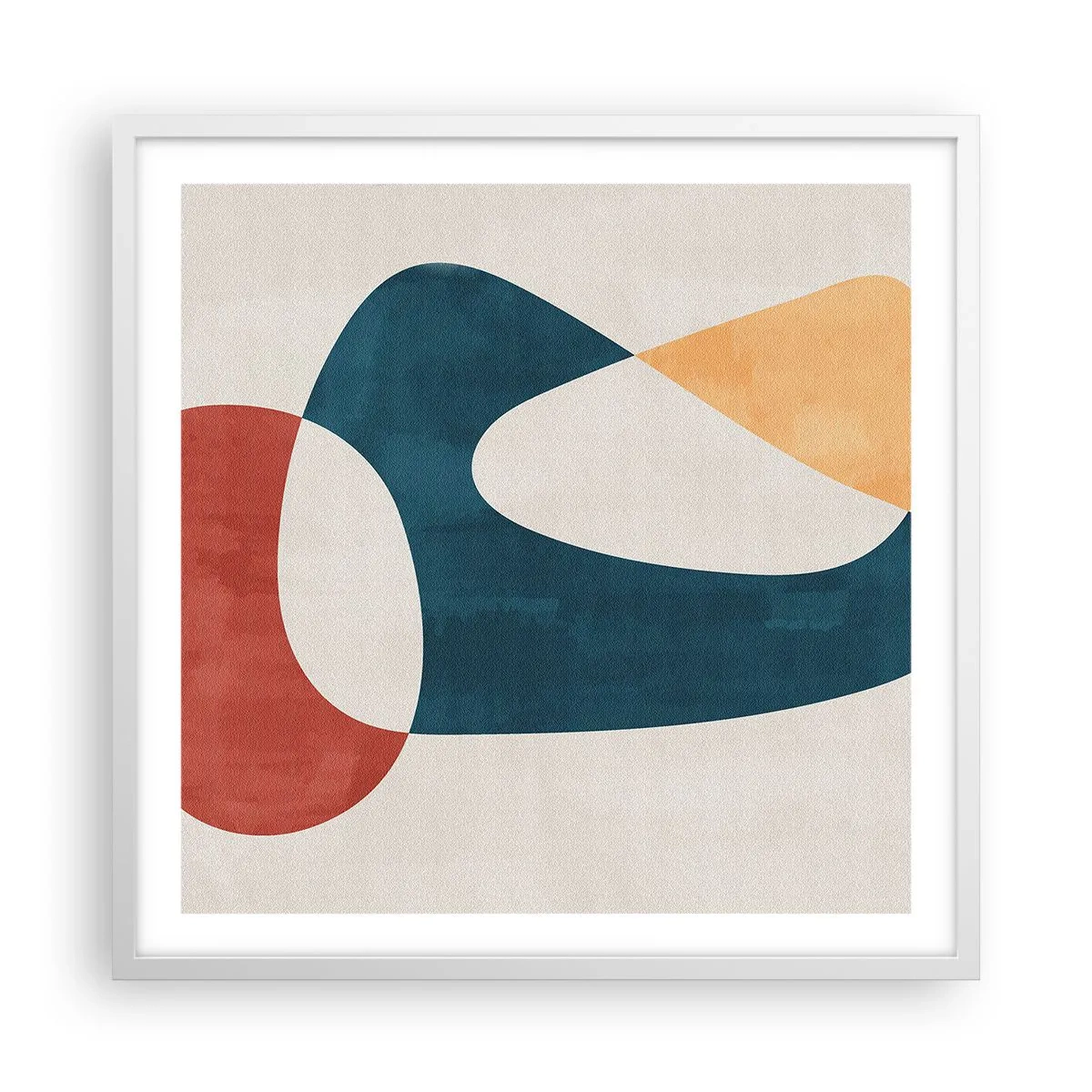 Poster in einem weißen Rahmen - Einflüsse und Metamorphosen - 60x60 cm