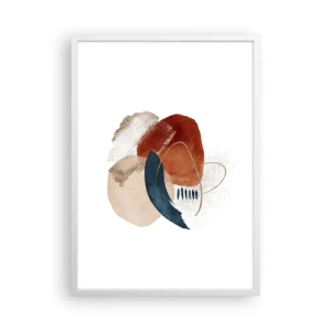 Poster in einem weißen Rahmen - Ovale Komposition - 50x70 cm