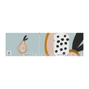 Fototapeten Muster Selbstklebend Deluxe Sticker - Durchdringe die Natur der Dinge - Grafik, Birne, Stück - 100x30 cm