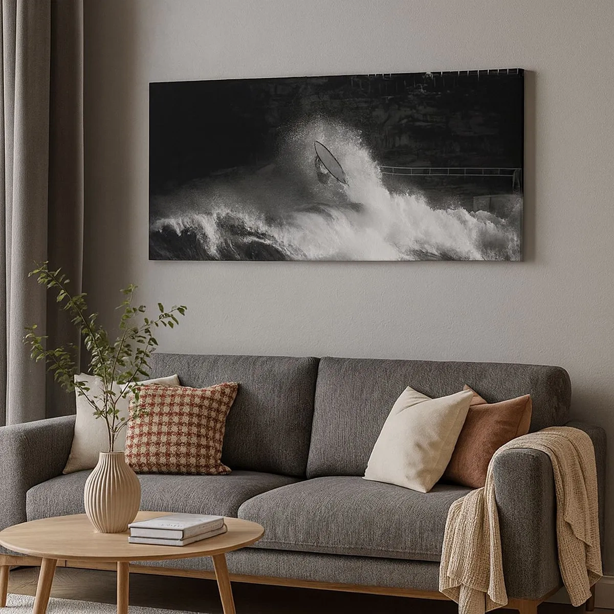 Bild auf Leinwand - Leinwandbild - Herausforderung angenommen! - 100x40 cm
