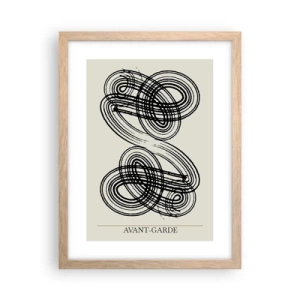 Poster in einem Rahmen aus heller Eiche - Es kam spontan heraus - 30x40 cm