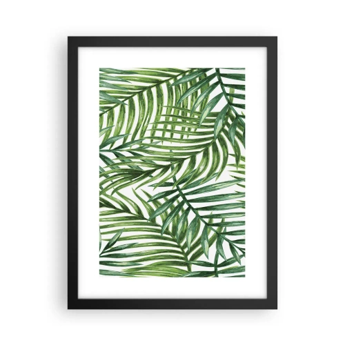 Poster in einem schwarzem Rahmen - Unter dem grünen Baldachin - 30x40 cm