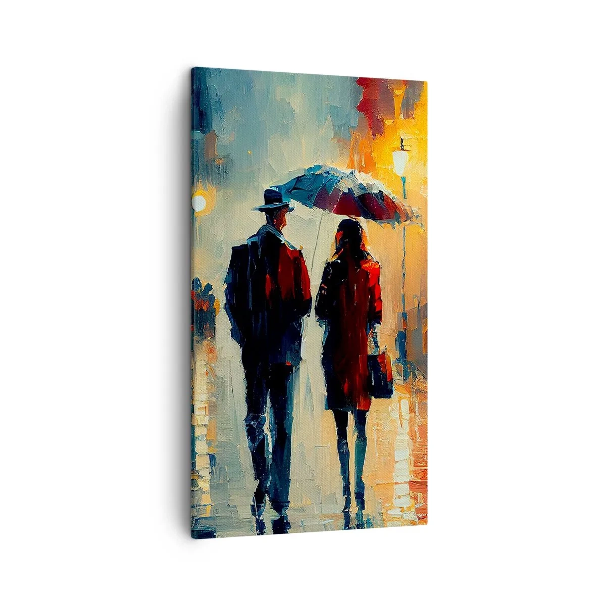 Bild auf Leinwand - Leinwandbild - Urbane Liebesgeschichte - 45x80 cm