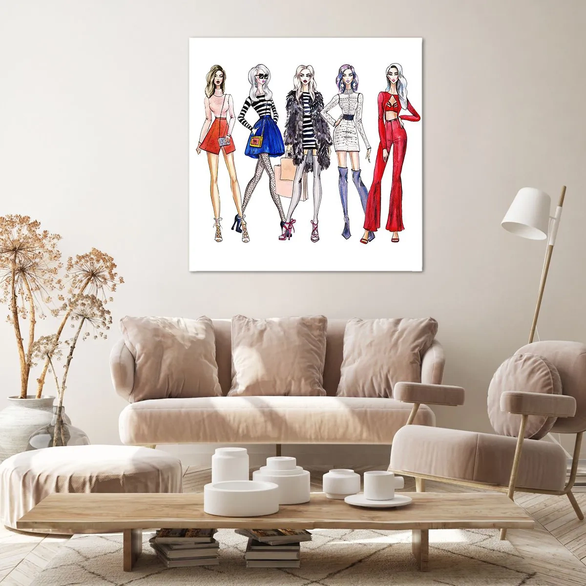 Bild auf Leinwand - Leinwandbild - Jede Woche Fashion Week - 60x60 cm