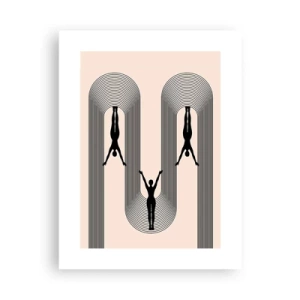 Poster - Verkehrt herum - 30x40 cm