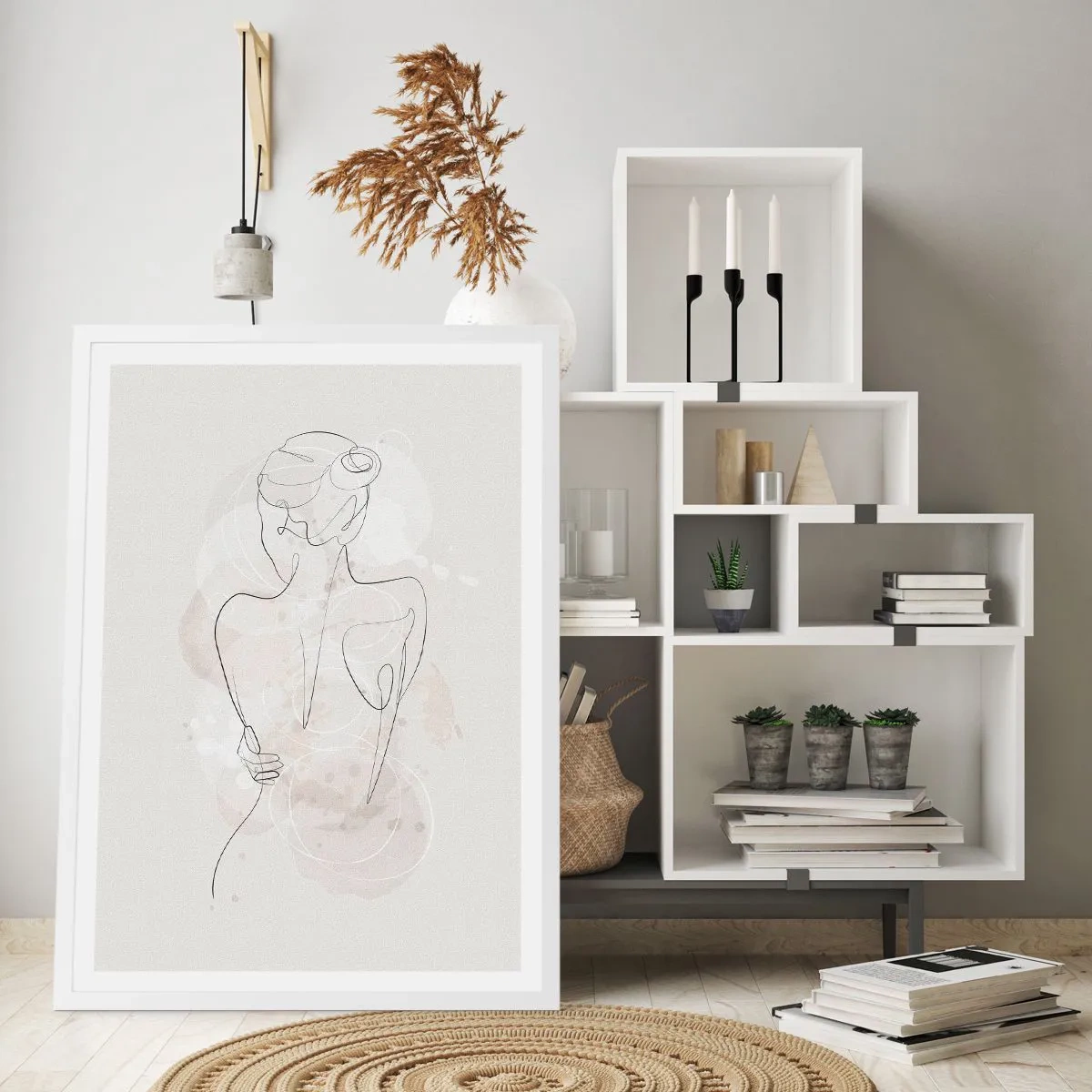 Poster in einem weißen Rahmen - Wie ein sensibles Instrument - 61x91 cm