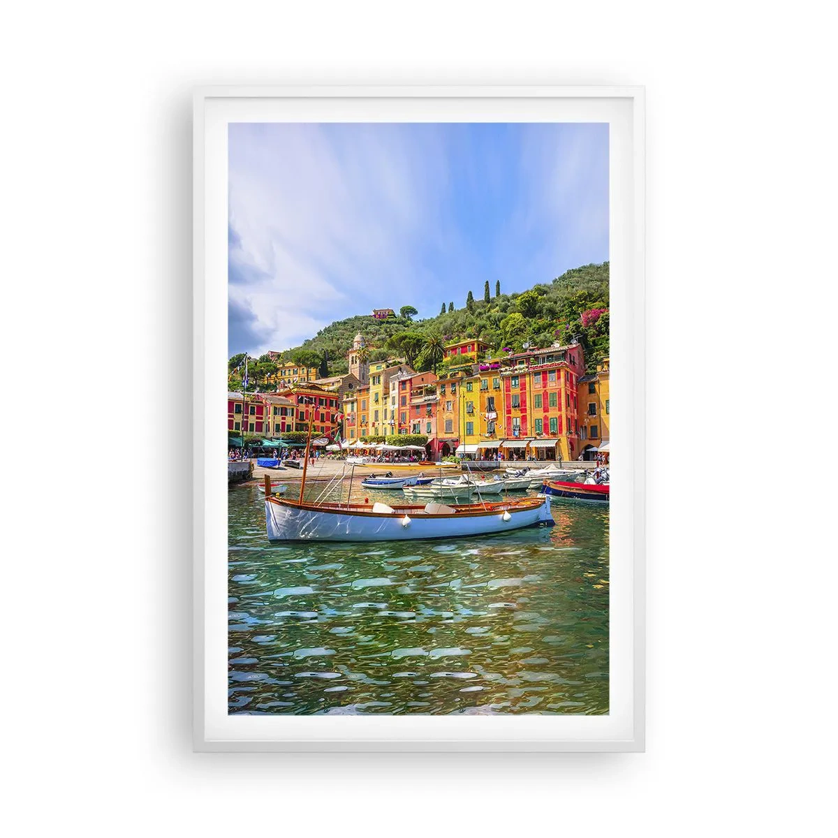 Poster in einem weißen Rahmen - Italienischer Morgen - 61x91 cm
