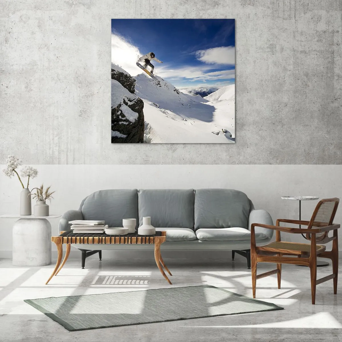 Glasbild - Bild auf glas - Freiheit ohne Grenzen - 70x70 cm