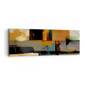 Bild auf Leinwand - Leinwandbild - Abstraktion – Licht und Schatten - 90x30 cm