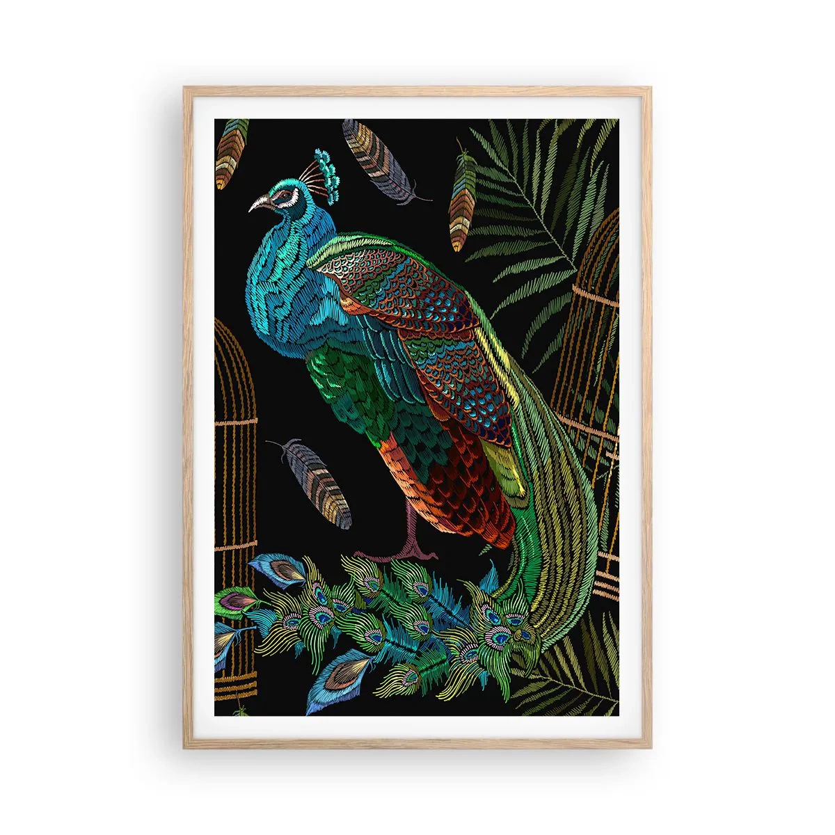 Poster in einem Rahmen aus heller Eiche - In königlichen Gewändern - 70x100 cm