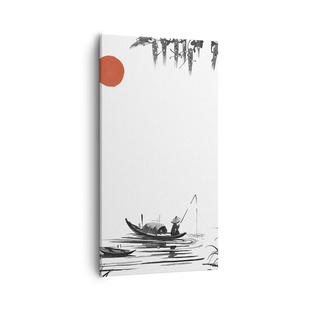 Bild auf Leinwand - Leinwandbild - Asiatischer Nachmittag - 55x100 cm