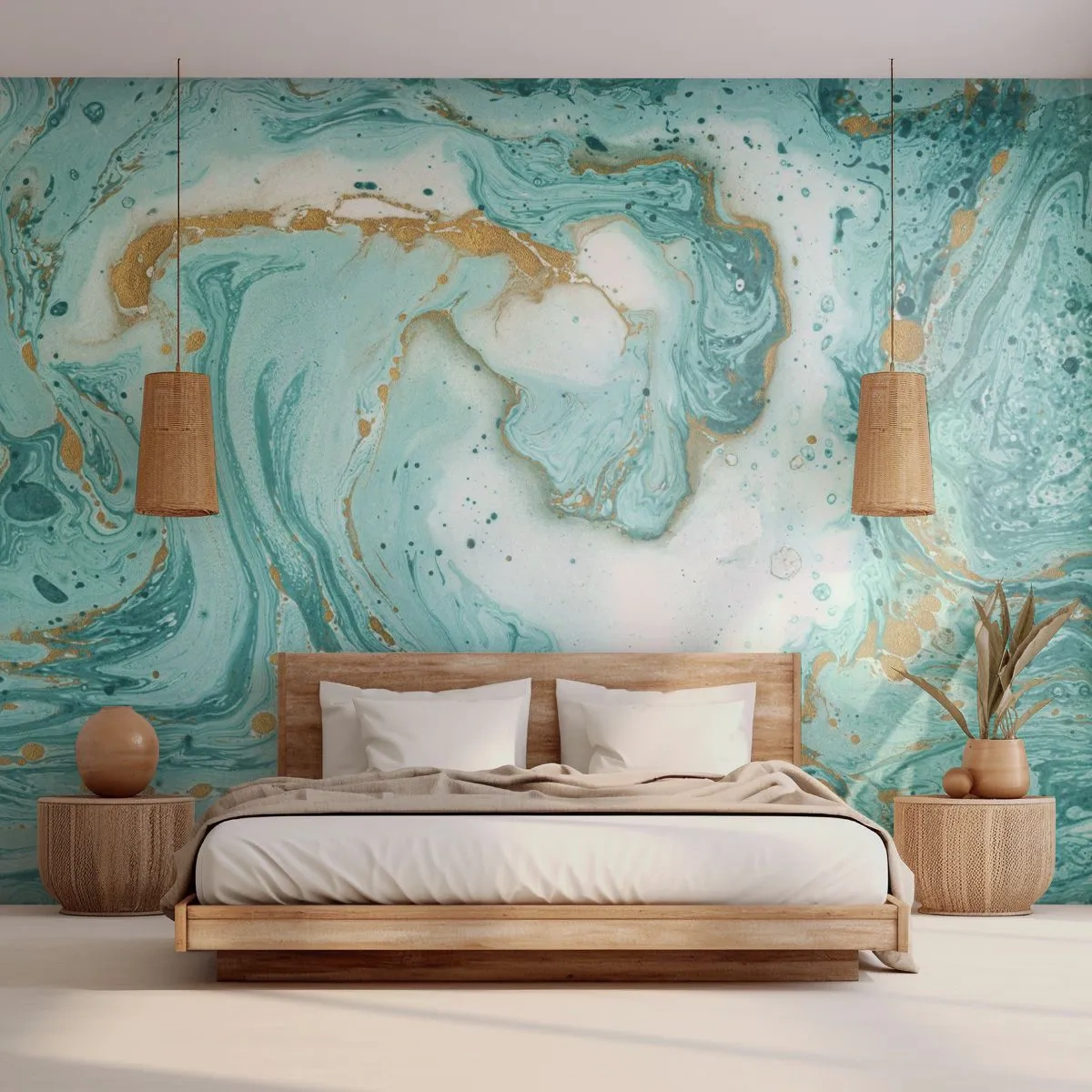 Fototapete Standard Eco - Unter der großen Welle der Edo-Ära - Abstraktion, Stück, Grafik - 400x280 cm