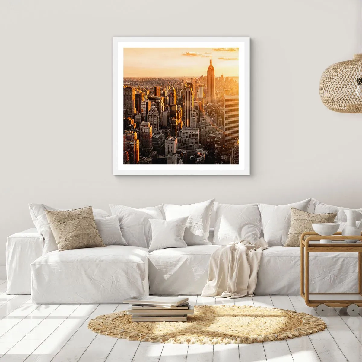 Poster in einem weißen Rahmen - In der Sonne wachsen - 30x30 cm
