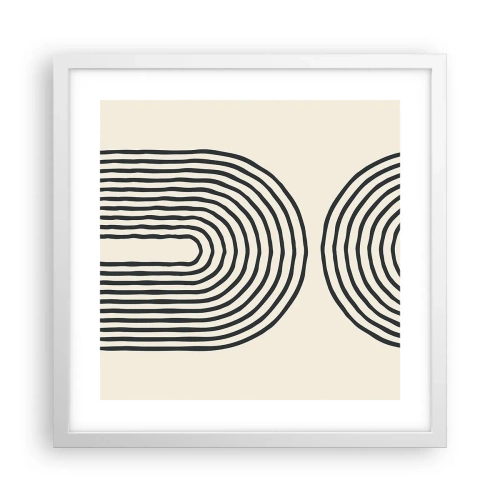 Poster in einem weißen Rahmen - In einem Moment ... - 40x40 cm