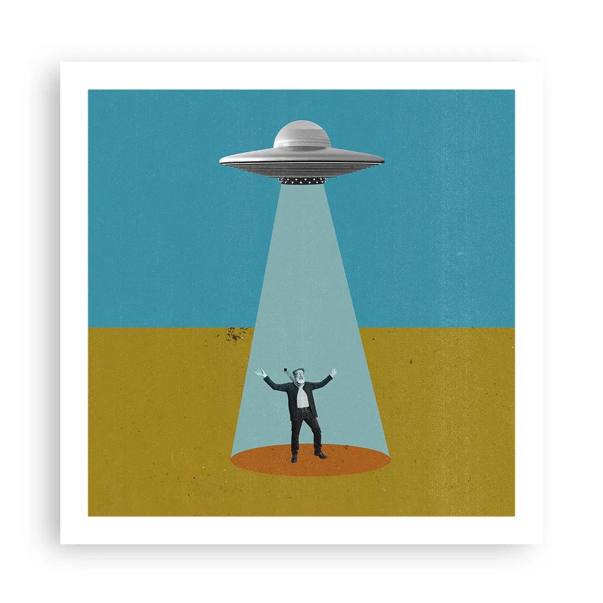 Poster - Nahe Begegnung - 60x60 cm