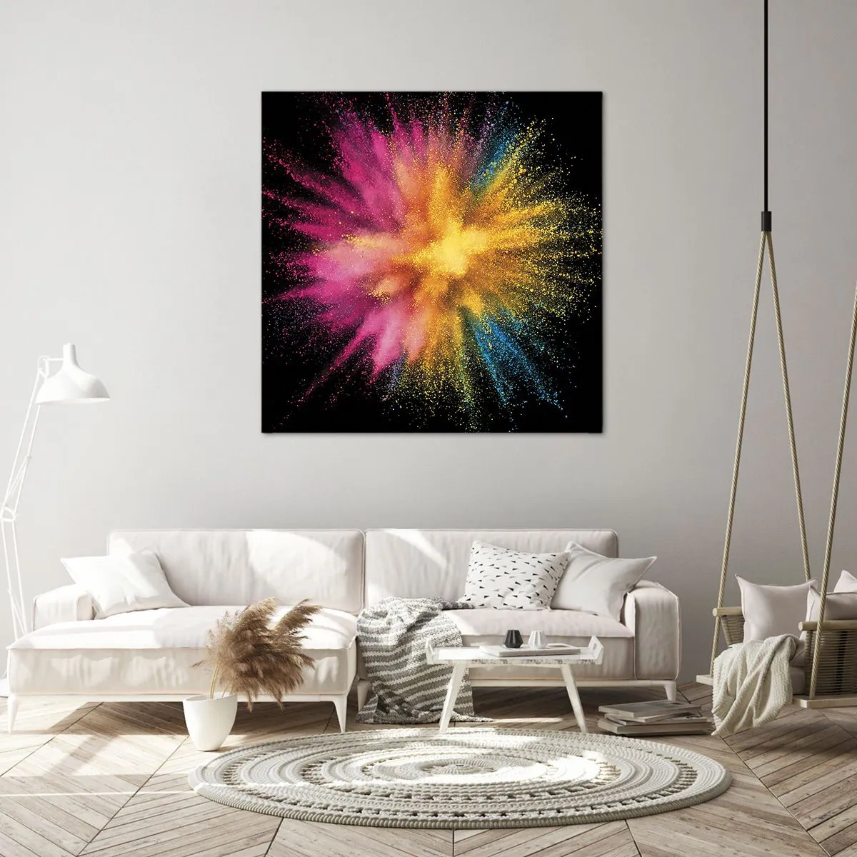 Bild auf Leinwand - Leinwandbild - Die Geburt der Farben - 30x30 cm