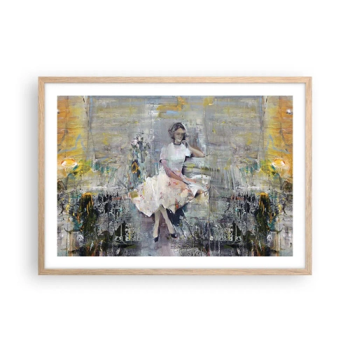 Poster in einem Rahmen aus heller Eiche - Klassisch und modern - 70x50 cm