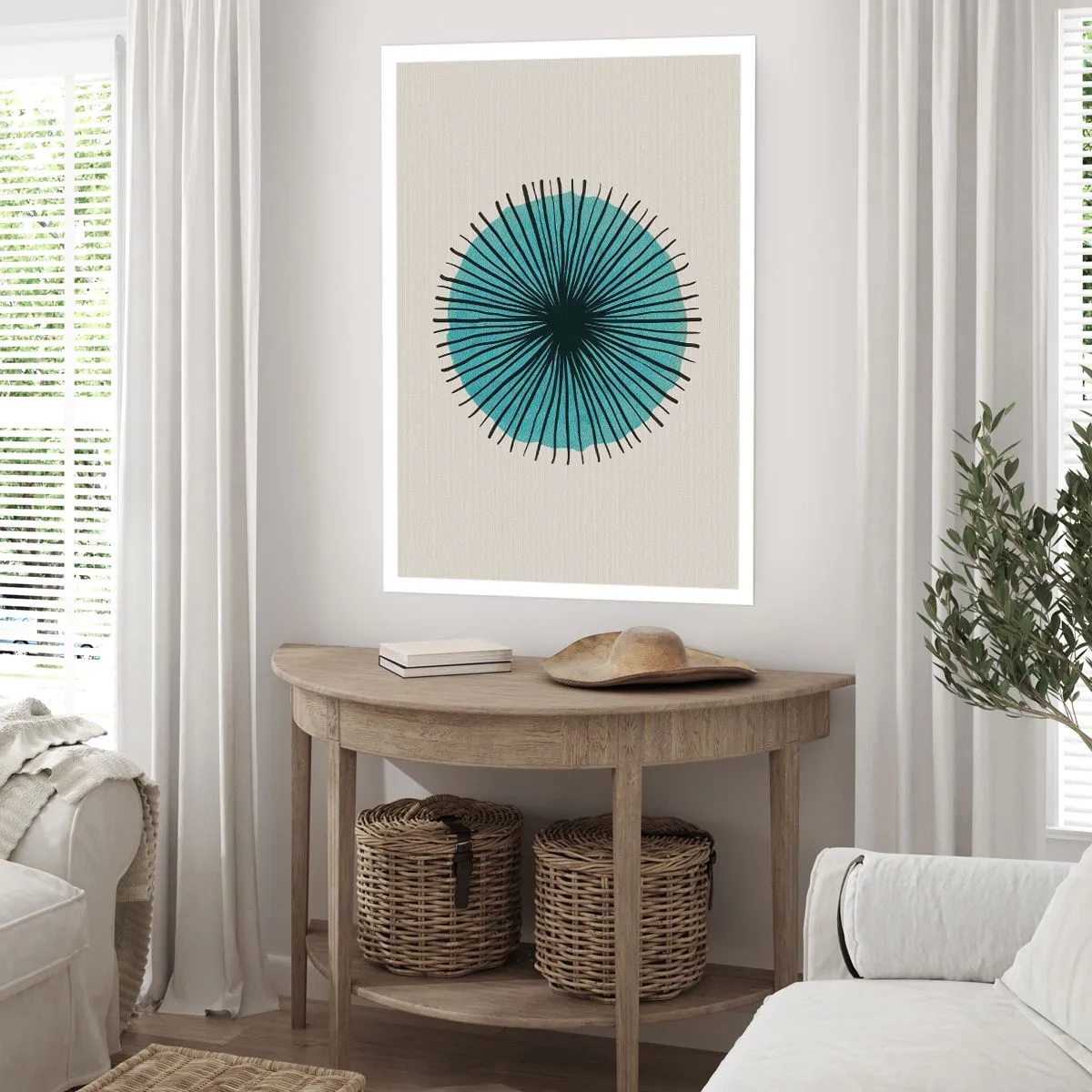 Poster - Strahlend im Blau - 70x100 cm
