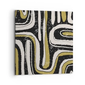 Bild auf Leinwand - Leinwandbild - Komposition: Straßen und Gassen - 70x70 cm