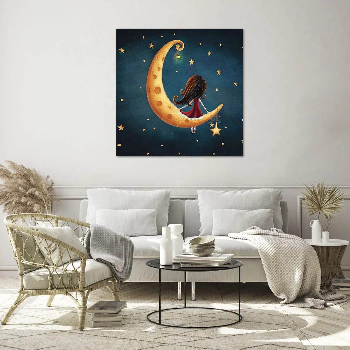 Glasbild - Bild auf glas - Einmal… - 40x40 cm