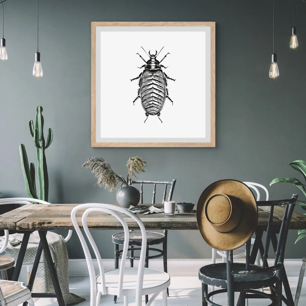 Poster in einem Rahmen aus heller Eiche - Was für ein Exemplar! - 50x50 cm