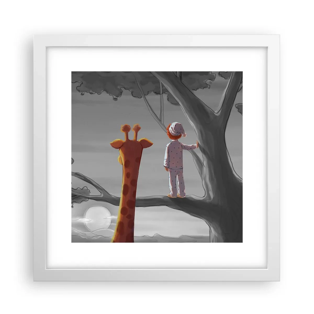 Poster in einem weißen Rahmen - Das passiert wirklich - 30x30 cm