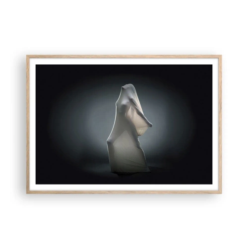 Poster in einem Rahmen aus heller Eiche - Versteckte Wünsche - 100x70 cm