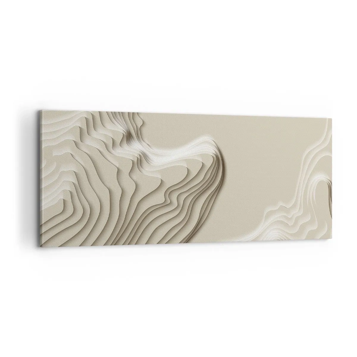 Bild auf Leinwand - Leinwandbild - Topographie der Kunst - 100x40 cm
