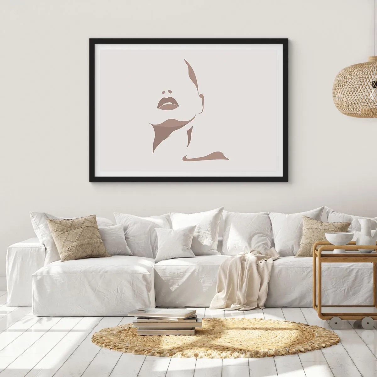 Poster in einem schwarzem Rahmen - Aus Licht und Schatten - 40x30 cm