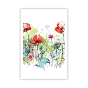 Poster - Blühende Maiwiese - 61x91 cm