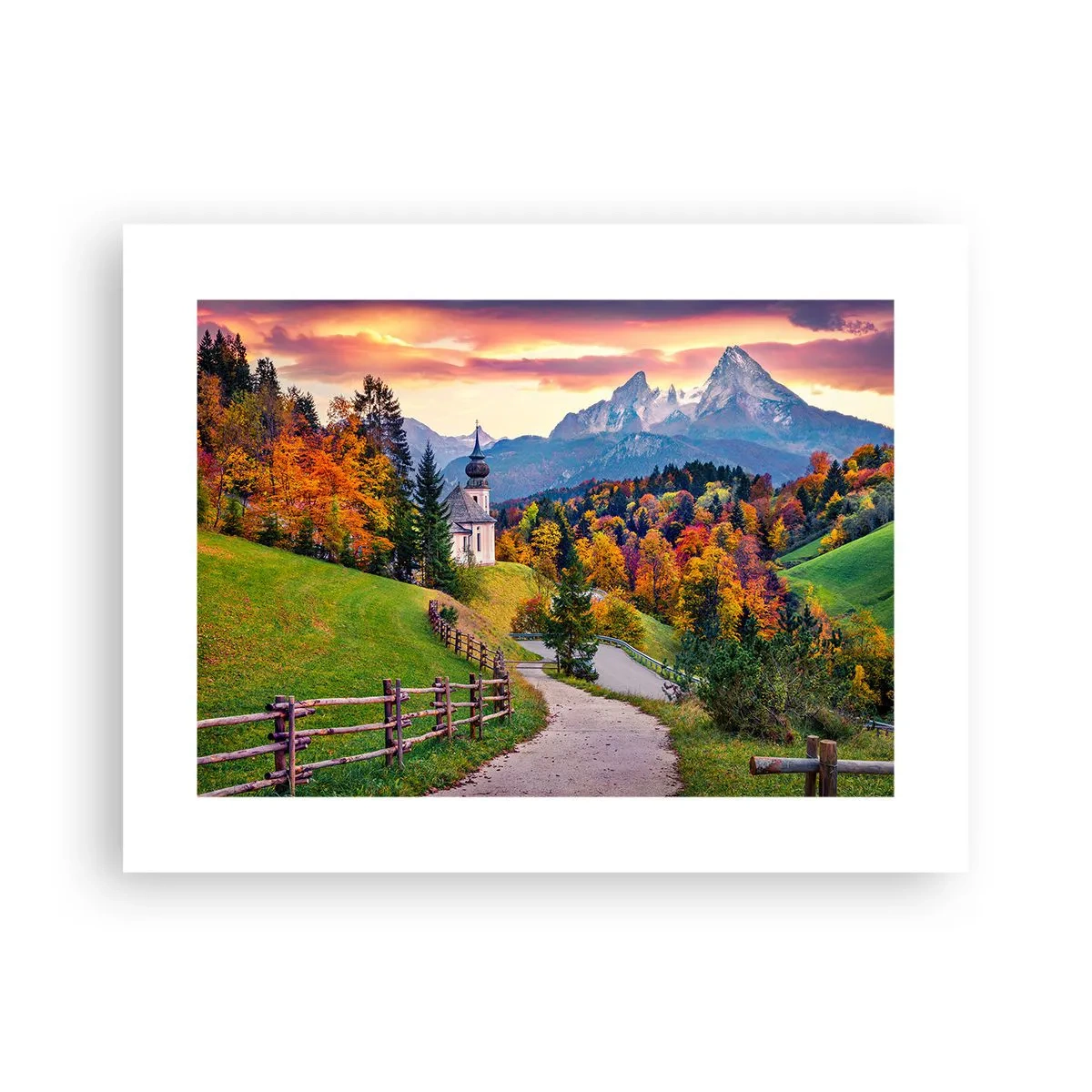 Poster - Landschaftsartige Malerei - 40x30 cm