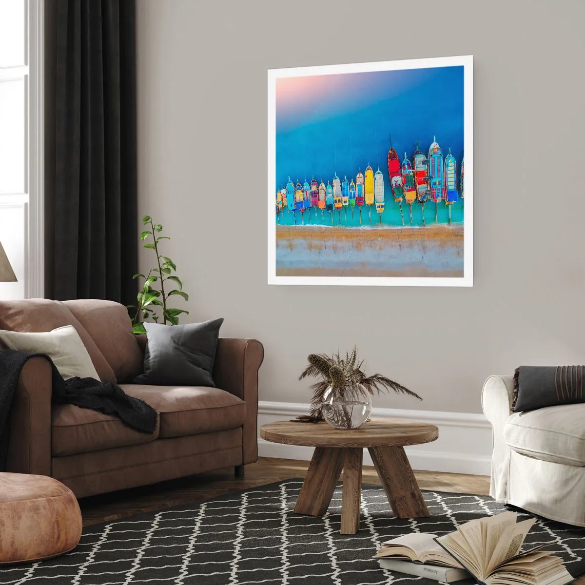 Poster - Aus der Vogelperspektive - 60x60 cm