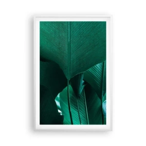 Poster in einem weißen Rahmen - Dem Licht zugewandt - 61x91 cm