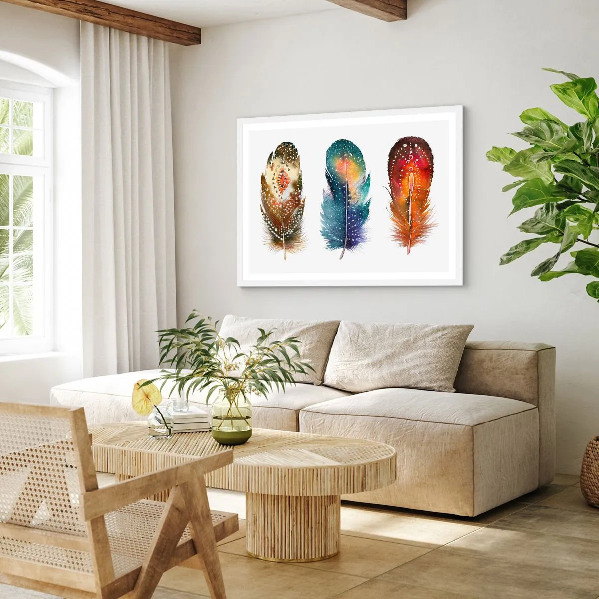 Poster in einem weißen Rahmen - Rituale, Zeremonien, Geheimnisse - 100x70 cm