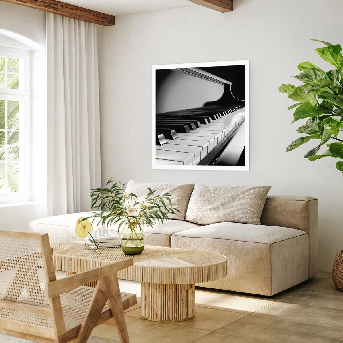 Poster - Harmonie von Formen und Farben - 40x40 cm