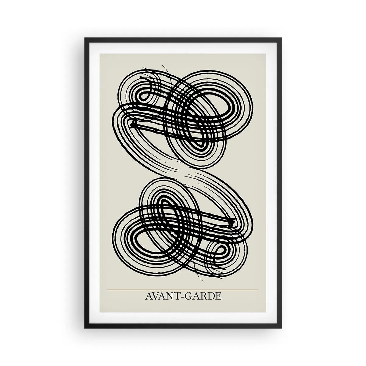 Poster in einem schwarzem Rahmen - Es kam spontan heraus - 61x91 cm